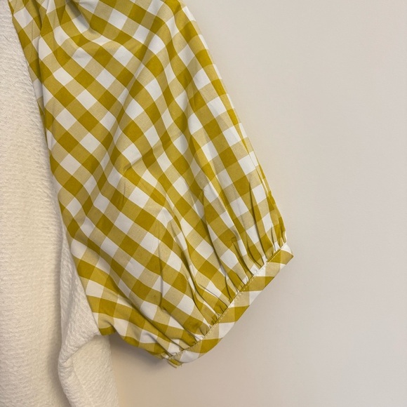 Anthropologie Sundays in Brooklyn Gingham Puff Sleeve Top - Women’s Medium - Picture 6 of 9